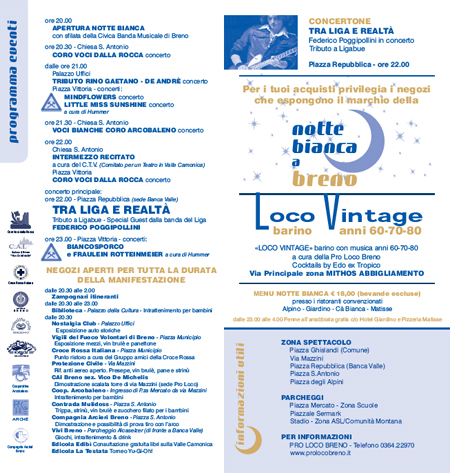 Il programma della Notte Bianca 2008