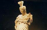 La statua della Dea Minerva