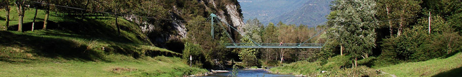 La passerella sul fiume Oglio